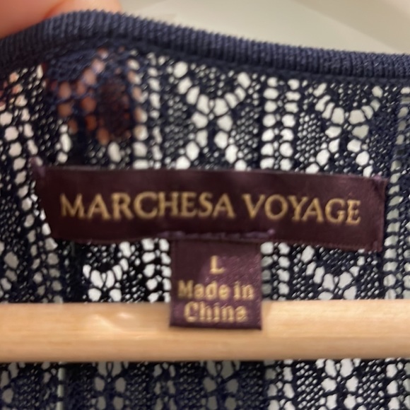 Marchesa Knit Crochet Dress - Picture 7 of 10